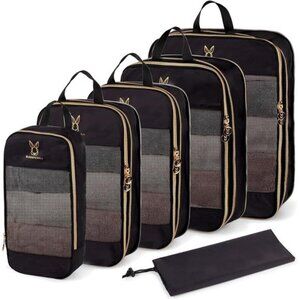 Expandable Compression Packing Cubes for Suitcases,6 Set Lightweight